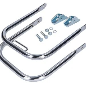 Gepäckträger Set hinten Chrom langer Stützbügel für Simson S50, S51, S70 Preiswert