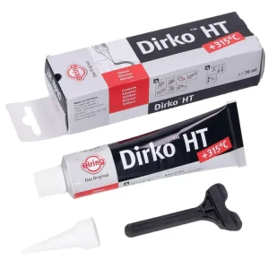 Dichtmasse Dirko HT Silikon schwarz -60°C bis +315°C 70ml Versand Am Gleichen Tag
