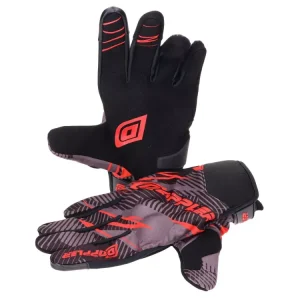 Zertifiziert Handschuhe MX Doppler grau / rot - Größe L (10)