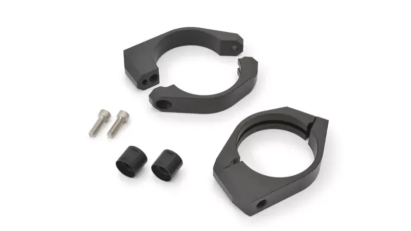 DAYTONA Gabelschellensatz mit Blinkerhalter Aluminium schwarz 35 mm Saisonangebot