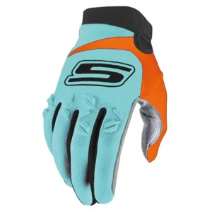 Super-Preis Handschuhe MX S-Line homologiert, blau / orange - Größe XL