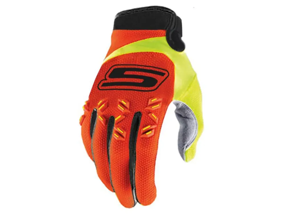 Handschuhe MX S-Line homologiert, orange / fluo-gelb - Größe XL Beliebt