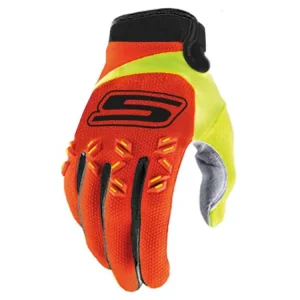 Handschuhe MX S-Line homologiert, orange / fluo-gelb - Größe XXL Markenware