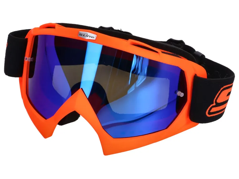 MX-Brille S-Line orange - Iridium blau Echt