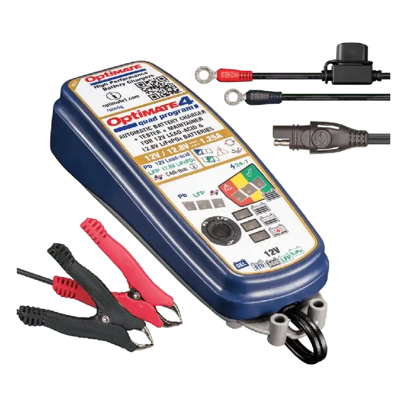 Tecmate Batterieladegerät Optimate 4 Quad Programm TM630 Sonderaktion