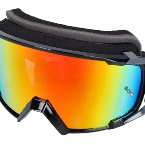 Neu Im Sortiment MX-Brille S-Line Scrub schwarz / grau - Iridium gelb