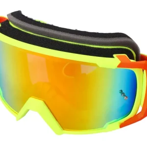 Sichere Zahlung MX-Brille S-Line Scrub fluo-gelb / rot - Iridium gelb