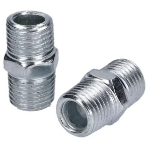 Super-Preis Druckluft-Doppelnippel Set 1/4 Zoll BSPT Außengewinde 2-teilig