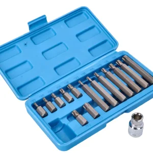 Schraubendrehereinsätze TX und Steckschlüssel 1/2 Zoll 15-teilig Kostenfreie Lieferung