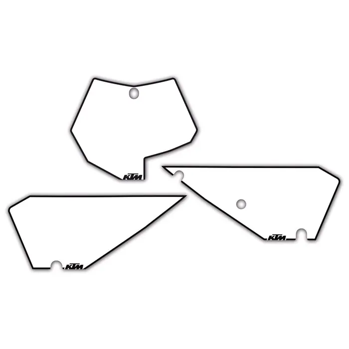 Neue Ware STARTNUMMERNFELDER WEISS SX 65