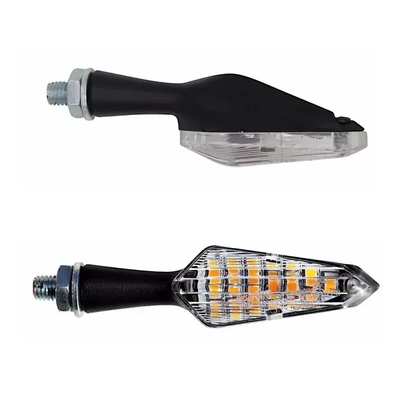 FAR LED Blinker Arrow Dark Line Orange | Laufblinker | E-geprüft | Paar | M8 Günstig