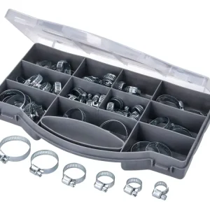 Schlauchschellen Sortimentskasten 10-25mm 60-teilig Finale Aktion