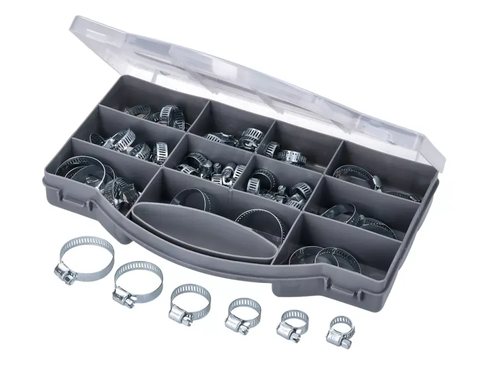 Schlauchschellen Sortimentskasten 10-25mm 60-teilig Finale Aktion