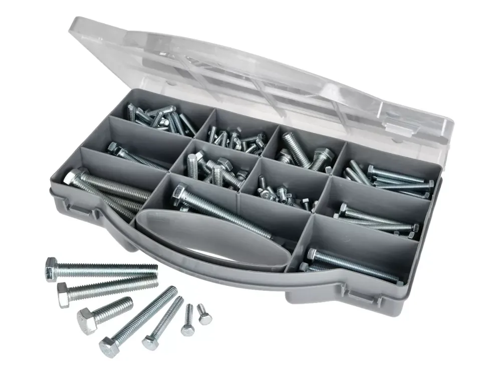 Sechskantschrauben Sortimentskasten M5-M10 145-teilig Schneller Versand