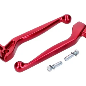 Kupplungs- und Bremshebel ALU eloxiert rot für Simson S50, S51, S53, S70, S83, SR50, SR80 Heißes Angebot