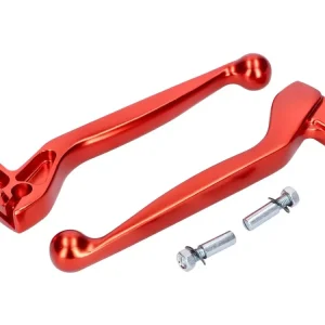 Schnäppchen Kupplungs- und Bremshebel ALU eloxiert orange für Simson S50, S51, S53, S70, S83, SR50, SR80