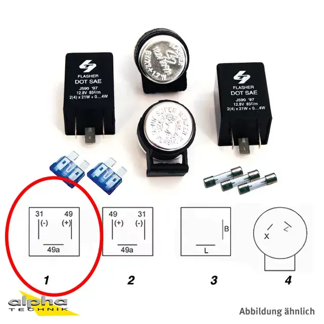 Blinker Relais 12V 2 (4) x 21W + 0 bis 4W Ausverkauf