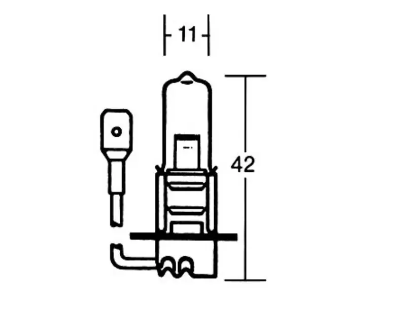 SHIN YO Glühlampe H3 12V 55W PK22S mit E-Prüfung Solange Der Vorrat Reicht