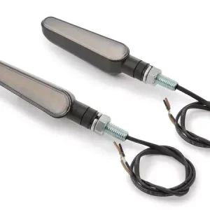 Wochenendangebot DAYTONA D-Light-Ray LED Sequenz-Blinker Gehäuse Schwarz / Linse Klar (Paar), vorn & hinten