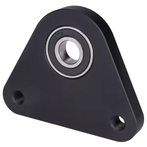 Flansch Hinterrad / Lagerplatte swiing Racing Aluminium schwarz für Piaggio Ciao, Si, Bravo, Boxer Ausverkauf