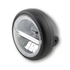 Neuheit HIGHSIDER 5 3/4 Zoll LED-Scheinwerfer Pecos Typ 6 Schwarz E-geprüft