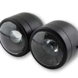 SHIN YO Twin LED Scheinwerfer schwarz mit seitlicher Befestigung Top-Angebot