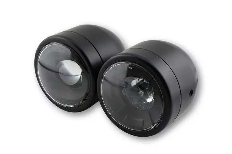 SHIN YO Twin LED Scheinwerfer schwarz mit seitlicher Befestigung Top-Angebot