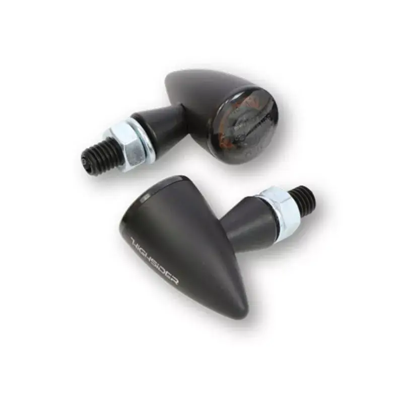 HIGHSIDER pro Apollo Bullet LED Blinker/Positionslicht 2in1 Schwarz/Getönt, E-geprüft (Paar) Preiswert