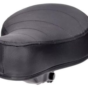 Sonderangebot Sattel / Sitz flach schwarz abgesteppt gefedert mit Puch-Schriftzug für Puch Mofa