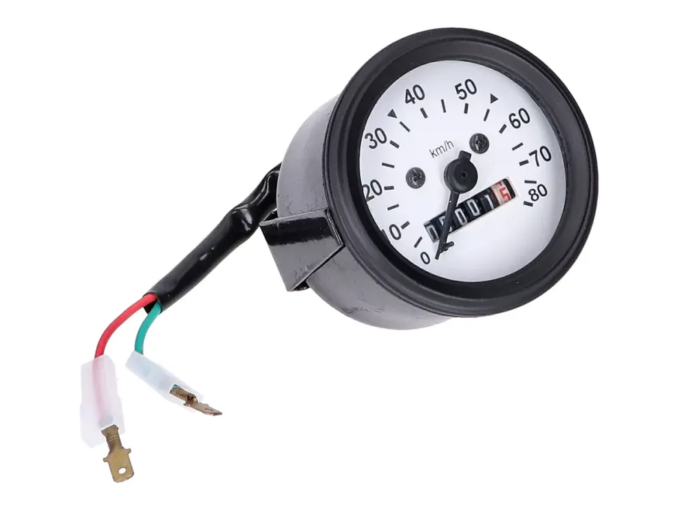 Tachometer 80km/h rund 60mm für Puch, Simson, Kreidler, Sachs Zündapp uvm. Kostenfreie Lieferung