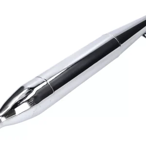 Neu Auspuff Zigarre 28mm verchromt für Puch DS, MS, VS, MV, KTM Ponny, Comet