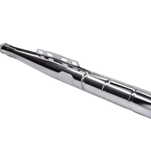 Auspuff 28mm verchromt Originaloptik 2-teilig für Puch Maxi Expressversand