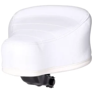 Sattel / Sitz neuer Typ weiß mit Puch-Schriftzug für Puch Gratis Versand