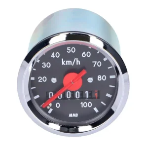 Markenware Tachometer 100km/h 48mm schwarz für Simson, Hercules