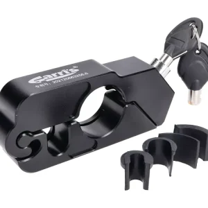 Wegfahrsperre / Schloss Gas- / Bremsgriff Aluminium schwarz für Motorroller, Motorrad Echt