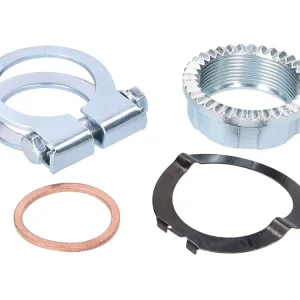 Aktuell Krümmermutter Set 32mm 4-teilig für Simson S50, S51, S53, S70, S83, SR50, SR80