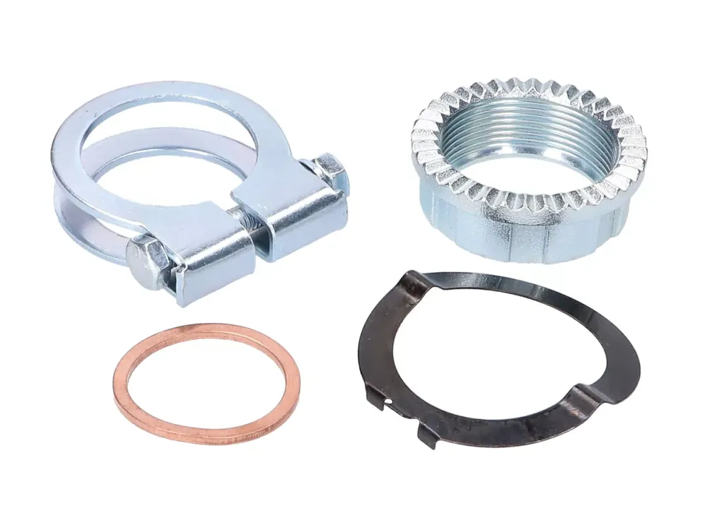 Aktuell Krümmermutter Set 32mm 4-teilig für Simson S50, S51, S53, S70, S83, SR50, SR80