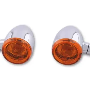 Beliebt SHIN YO Bullet Light Blinker Chrom / Orange Linse (Paar) – Vorn & Hinten