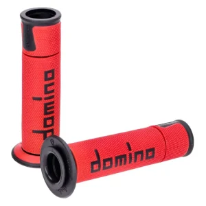 Kostenfreie Lieferung Griffe Satz Domino A450 On-Road Racing rot / schwarz mit offenen Enden