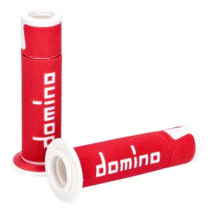 Griffe Satz Domino A450 On-Road Racing rot / weiß mit offenen Enden Neuheit