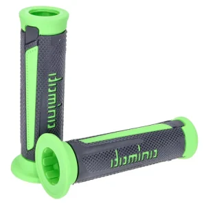 Griffe Satz Domino A350 On-Road grau / grün mit offenen Enden Neue Kollektion