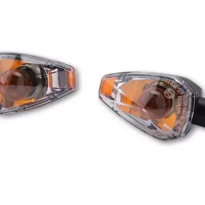 Schneller Versand SHIN YO Big Peak Blinker Gehäuse Schwarz / Linse Klar, E-geprüft (Paar), Vorn & Hinten