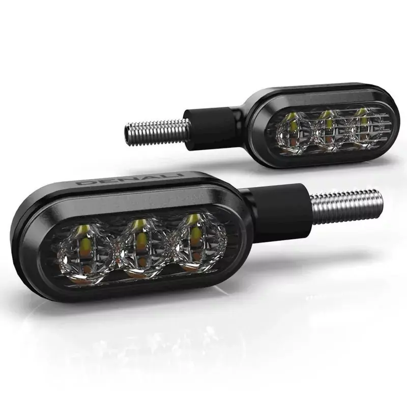Solange Der Vorrat Reicht DENALI T3 Hintere Switchback / Lauflicht LED M8 Blinker (Paar)