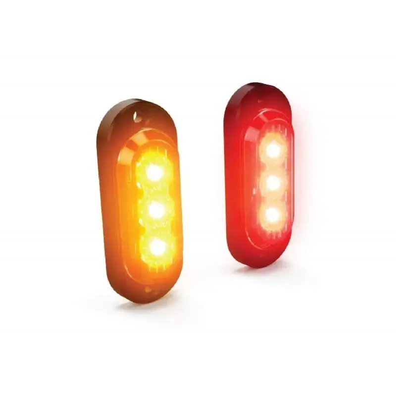 DENALI T3 Modular Switchback Signal Pods hinten - Rot / Bernstein Expressversand