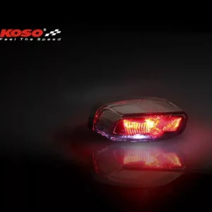 Sichere Zahlung LED-Rücklicht HAWKEYE getönt mit Kennzeichenbeleuchtung E-geprüft