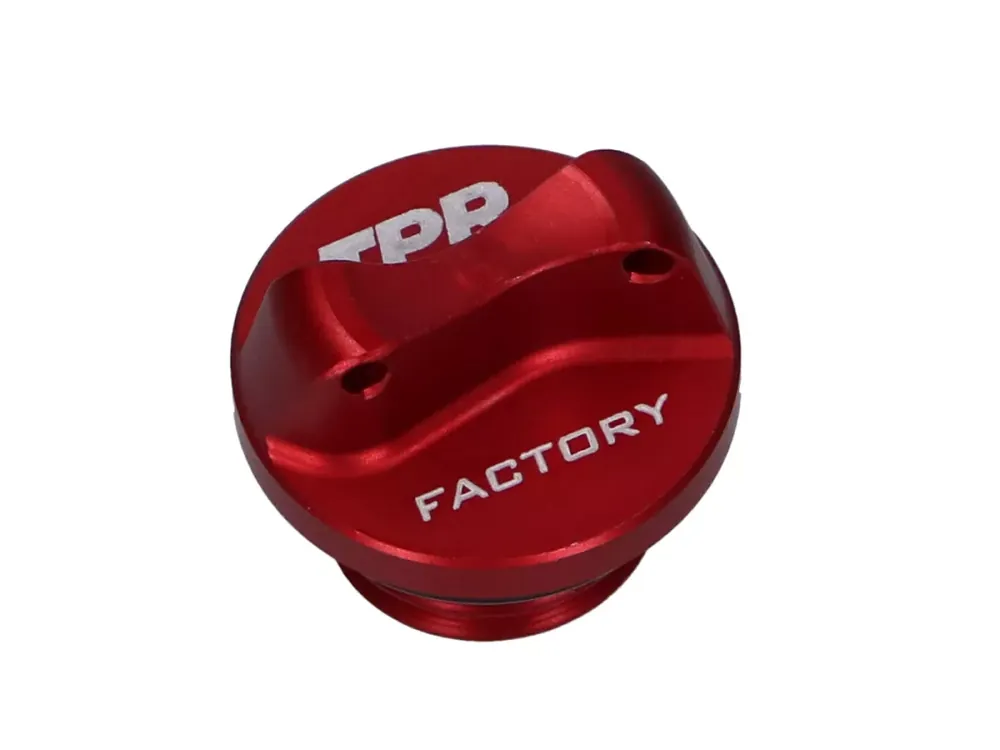 Gratis Versand Öleinfüllschraube CNC TPR Factory rot M16 mit Dichtungsring für Minarelli AM3, AM4, AM5, AM6