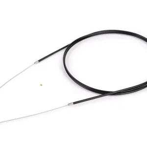 Preisreduziert Zug universal BGM Original Ø=1.2mm x 2500mm, Hülle= 2200mm, Nippel Ø=5.5mm x 7.5mm, Innenhülle PE, geflochtener Zug, schwarz verwendet als Gaszug