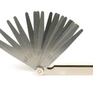 Schneller Versand Fühlerlehre Universal 20 Blatt, Metall 0.05-1.00mm + 0.002-0.040 inch