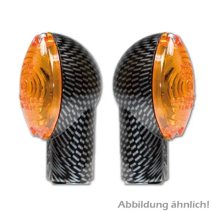 Angebot Micro-Blinker Carbonlook lang 12V/21W Halogen E-geprüft