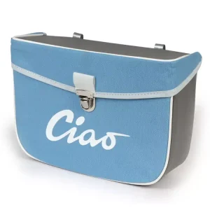 Super-Preis Satteltasche Moto Nostra Ciao Blau Grau